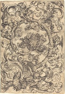 Gündüz Kuşları Tarafından Alay Edilen Baykuşla Süsleme by Martin Schongauer