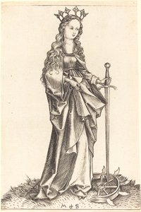 İskenderiye Aziz Catherine by Martin Schongauer