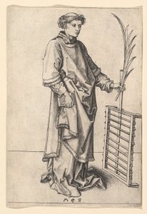 Aziz Lawrence, yaklaşık 1435-1491. by Martin Schongauer
