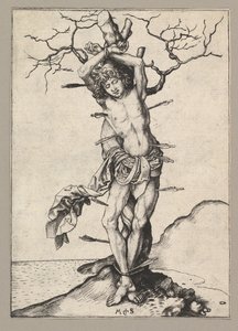 Aziz Sebastian, yaklaşık 1435-1491. by Martin Schongauer