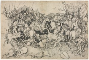 Aziz James ve Sarazenler, 15. Yüzyıl. by Martin Schongauer