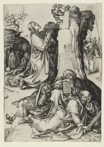 Bahçedeki Acı, 15. yüzyıl sonu by Martin Schongauer
