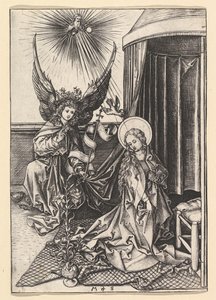 Müjde, ca. 1435-1491. by Martin Schongauer