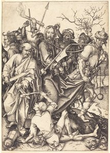 İsa'nın İhaneti ve Yakalanması by Martin Schongauer