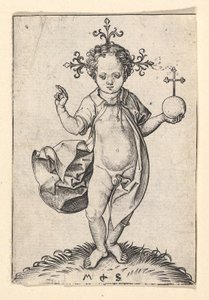 Küreli İsa Çocuk, 1469-1482. by Martin Schongauer