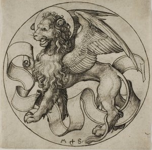 Aziz Mark Aslanı by Martin Schongauer