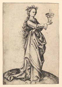 Üçüncü Bilge Bakire, M.Ö. 1435-1491. by Martin Schongauer