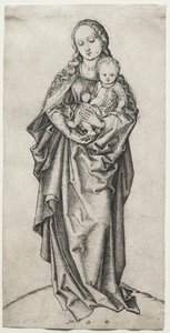 Bakire ve Çocuk. by Martin Schongauer