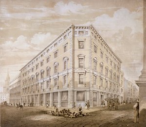 Gresham Caddesi, Londra Şehri, 1840. by Martin and Hood