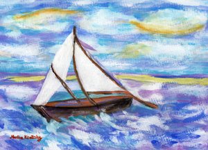 Balıkçı teknesi (Vincent van Gogh Anısına) by Martina Konitzky