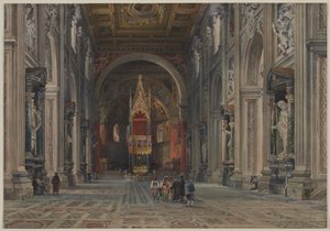 Laterano, Roma, c San Giovanni İçişleri. 1896. by Martino del Don
