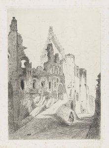 Vianden kalesinin kalıntıları