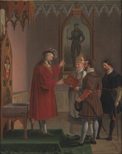 Schleswig-Holstein Dükü Adolf, Danimarka Tahtına Geçme Teklifini Reddetti. C. W. Eckersberg