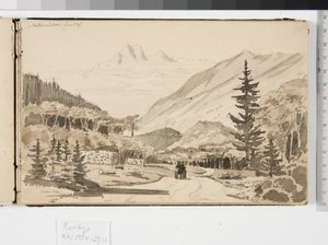 Alp manzarası by Martinus Rørbye