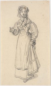 yürüyen genç kız by Martinus Rørbye