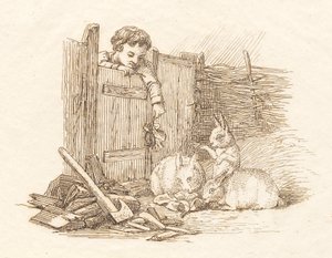 Hey tarafından "Çocuklar için Yarım Yüz Masal" için İllüstrasyon by Martinus Rørbye