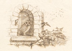 Hey tarafından "Çocuklar için Yarım Yüz Masal" için İllüstrasyon by Martinus Rørbye