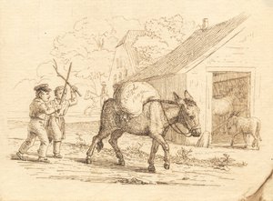 Hey tarafından "Çocuklar için Yarım Yüz Masal" için İllüstrasyon by Martinus Rørbye