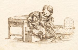 Hey tarafından "Çocuklar için Yarım Yüz Masal" için İllüstrasyon by Martinus Rørbye