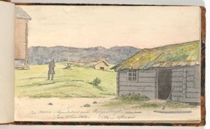 Çiftlikler ile manzara by Martinus Rørbye