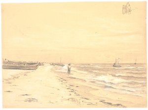 Çok sayıda Sønderstrand, Skagen by Martinus Rørbye
