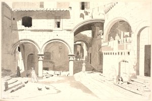 Piazza San Pellegrino by Martinus Rørbye