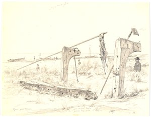 Tekne bağlama ile plaj partisi, Skagen by Martinus Rørbye
