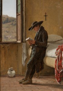 genç din adamı okuma by Martinus Rørbye