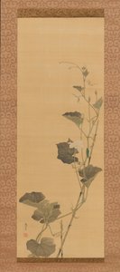 Su Kabağı Çiçekleri ve Böcek, 19. yüzyılın başlarında. by Maruyama Ôshin