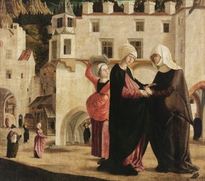 Ziyaret, c.1502 (ladin ağacı üzerine resim)