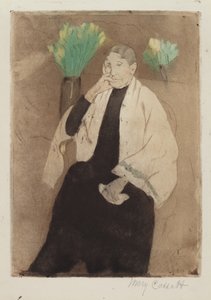 Sanatçının Annesinin Portresi, c. 1889-1890. by Mary Cassatt