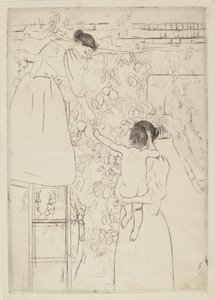 Meyve Toplama, c. 1893. by Mary Cassatt
