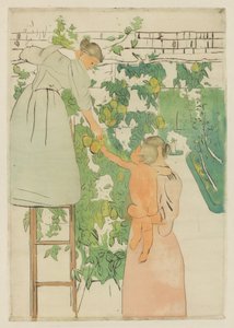 Meyve Toplama, c. 1893. by Mary Cassatt