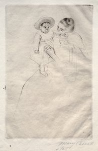 Septeuilli Hélène, c. 1891. by Mary Cassatt