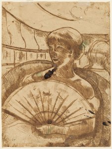 Opera Kutusunda [verso] by Mary Cassatt