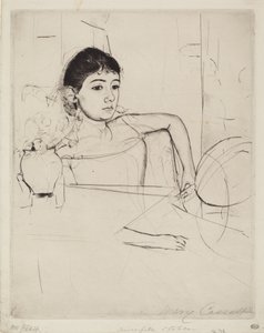 Bir Esmer Olarak Mimi by Mary Cassatt