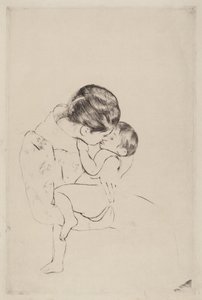 annenin öpücüğü by Mary Cassatt