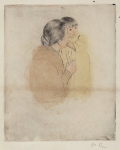 köylü anne ve çocuğu by Mary Cassatt