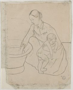 Banyo [verso] by Mary Cassatt