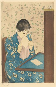 Mektup, 1890-1891. by Mary Cassatt