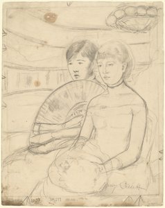 The Loge [rekto], 1882. by Mary Cassatt