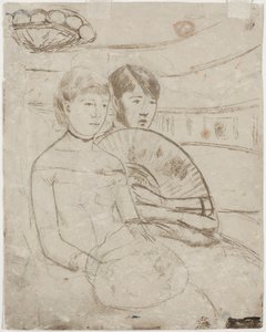 Loge [verso] by Mary Cassatt