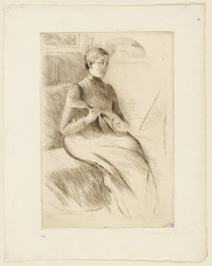 Mandolin Oyuncusu by Mary Cassatt