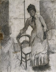 Ziyaretçi recto, c. 1881. by Mary Cassatt