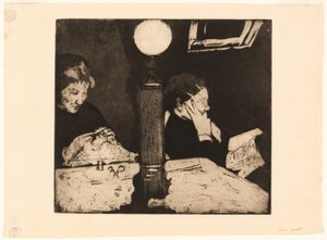 Lambanın Altında by Mary Cassatt