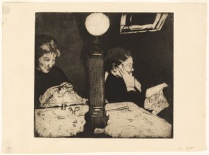 Lambanın Altında, c.1882 by Mary Cassatt