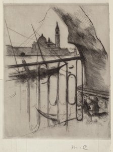 Venedik manzarası by Mary Cassatt