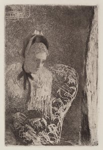 Beklemek, ç. 1879. by Mary Cassatt