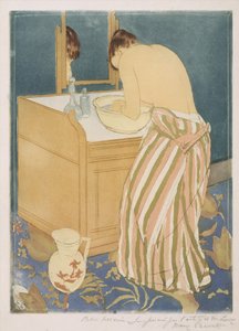 Kadın Banyosu (La Toilette), 1890-1 (drypoint ve aquatint) by Mary Cassatt