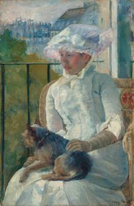 Penceredeki Genç Kız, c. 1883-1884. by Mary Cassatt